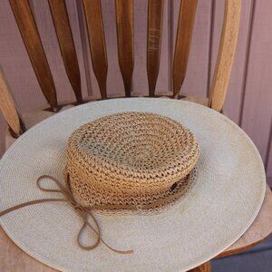 The Scala Collection Packable Beach Travel Crocheted Sun Hat Women